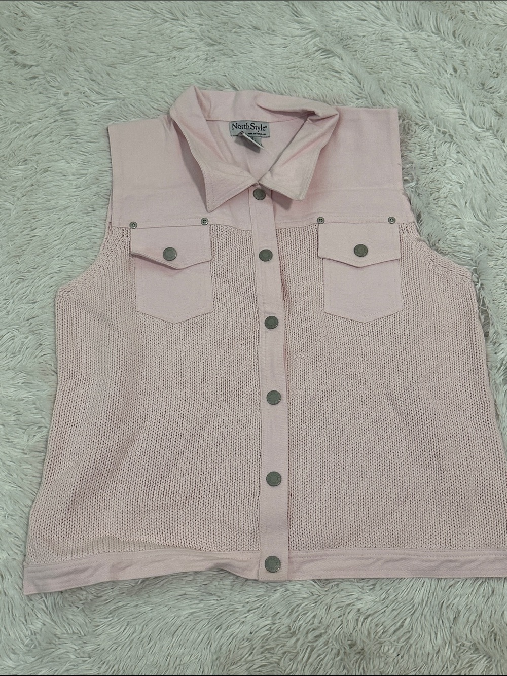 🥕 Vintage NorthStyle Denim/Sweater Vest